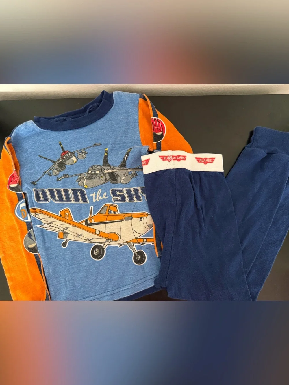 Disney Planes Dusty Crophopper pajamas Size 5T